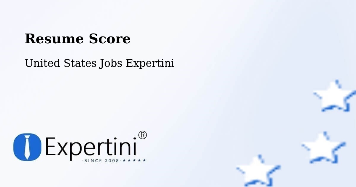 Resume Score & Job Description Match Tool – Naperville - United States Jobs Expertini
